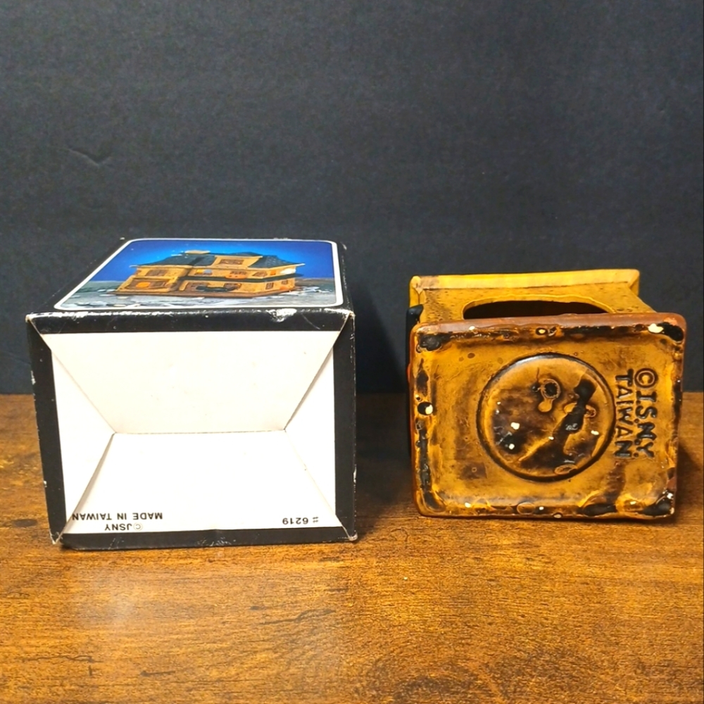 Vintage JSNY Halloween Haunted House Fine Ceramic Votive Holder Handcrafted 6219 - Picture 5 of 6